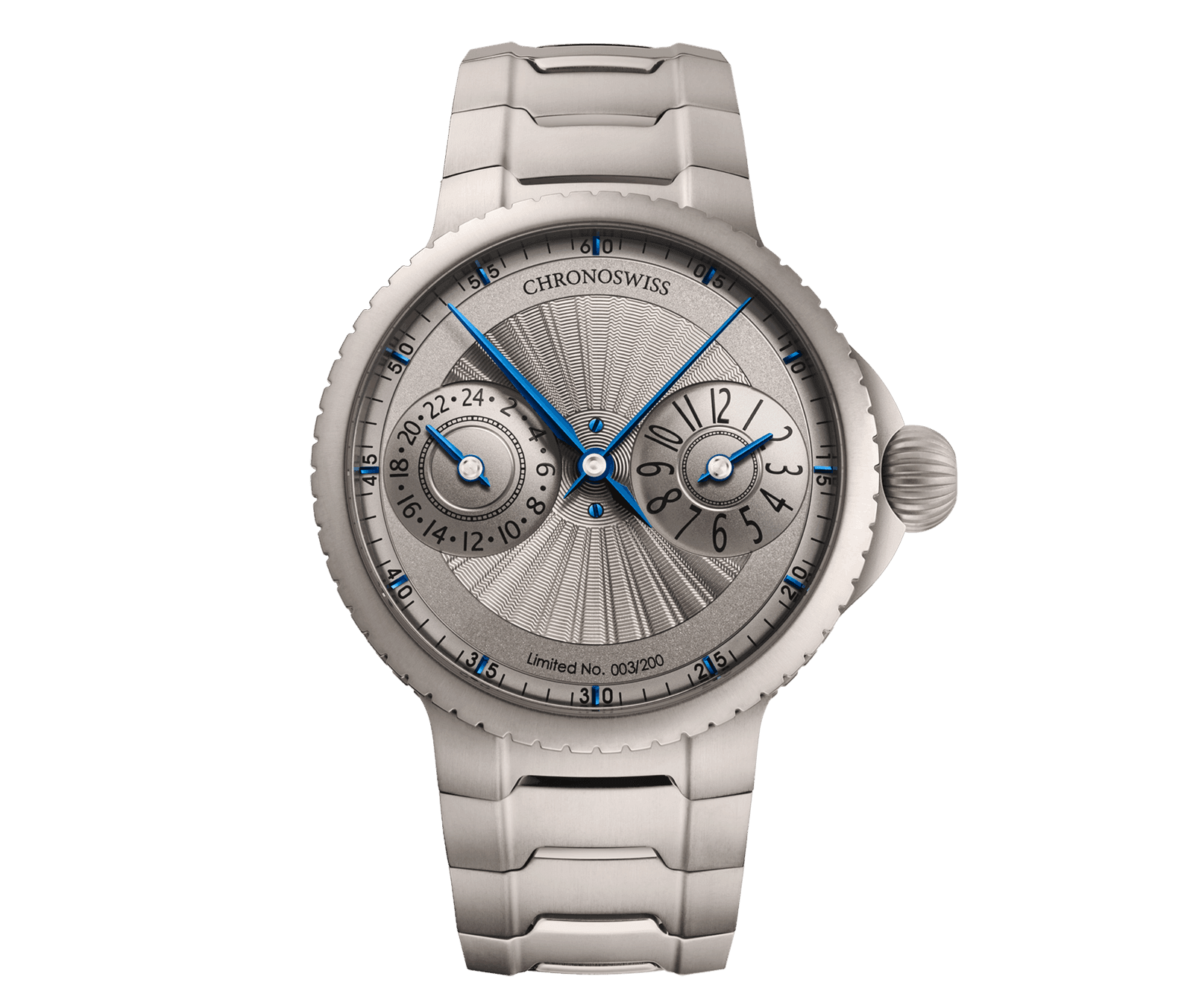 Chronoswiss Pulse GMT, Silver Guilloché
