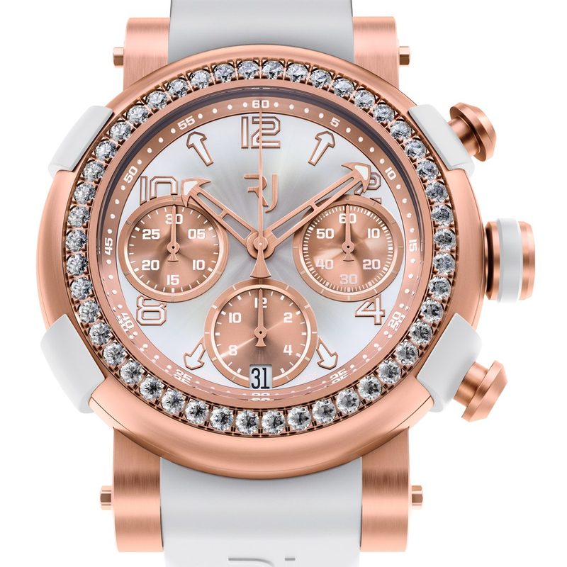 RJ Watches Arraw Chronograph 42mm Gold White Diamonds (GPHG 2018)