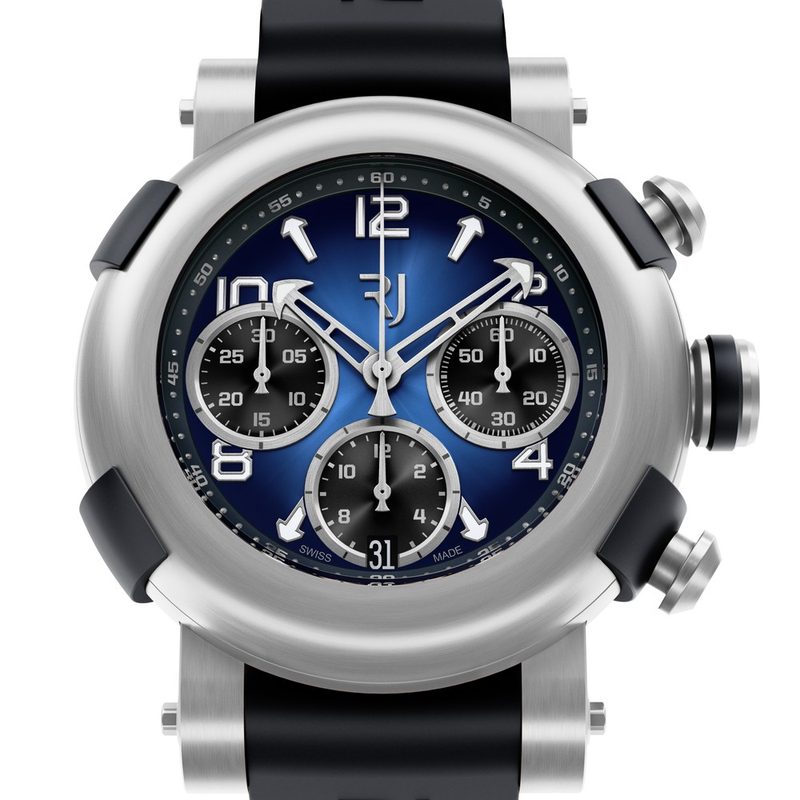 RJ Watches Arraw Chronograph 45mm Titanium Blue (GPHG 2018)