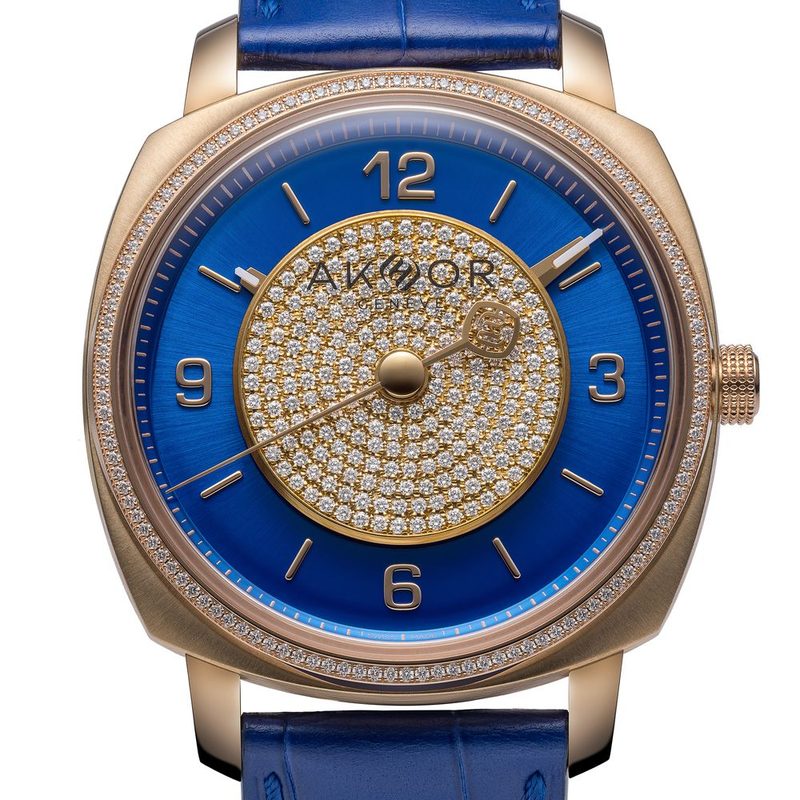 AKHOR Bleu Azur des Sommets cadran diamants (GPHG 2026)