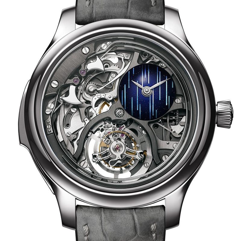 H. Moser & Cie Endeavour Minute Repeater Cylindrical Tourbillon Skeleton Cosmic Rain (GPHG 2026)