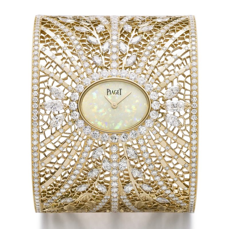 Piaget Montre Manchette Haute Joaillerie Dentelle d'Or (GPHG 2018)