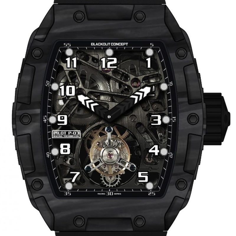 Blackout concept Pilot P03 Tourbillon (GPHG 2021)