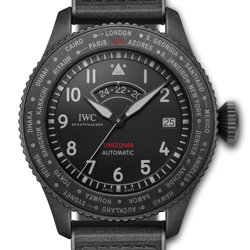 IWC Schaffhausen Pilot's Watch Timezoner Top Gun Ceratanium® (GPHG 2022)