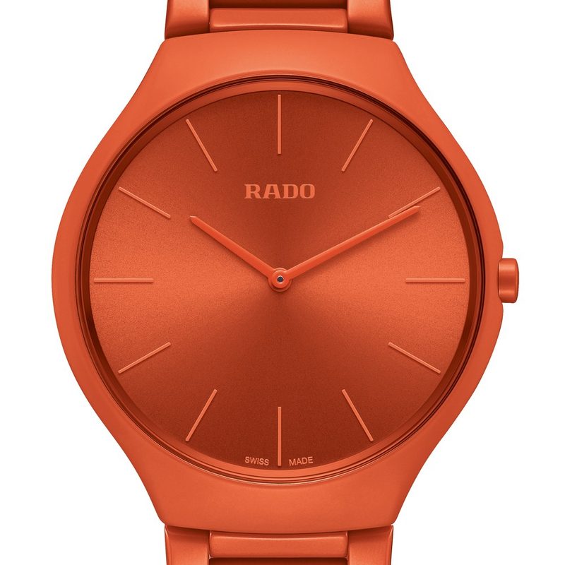 Rado True Thinline Les Couleurs™ Le Corbusier, 4320S orange vif (GPHG 2019)
