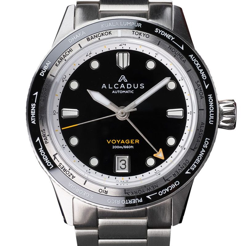 ALCADUS Voyager Worldtimer GMT - Jet Black (GPHG 2025)