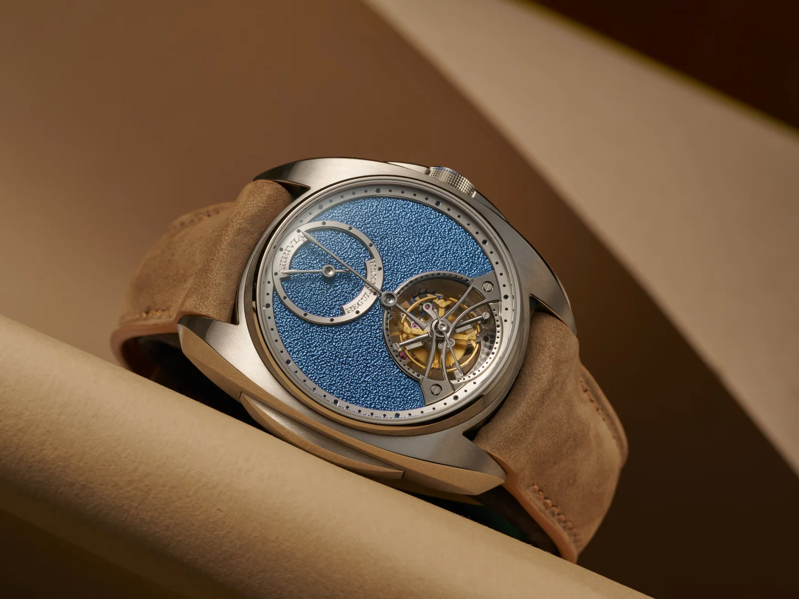 Akrivia Tourbillon Régulateur Ref. AK-04, grey dial, steel case