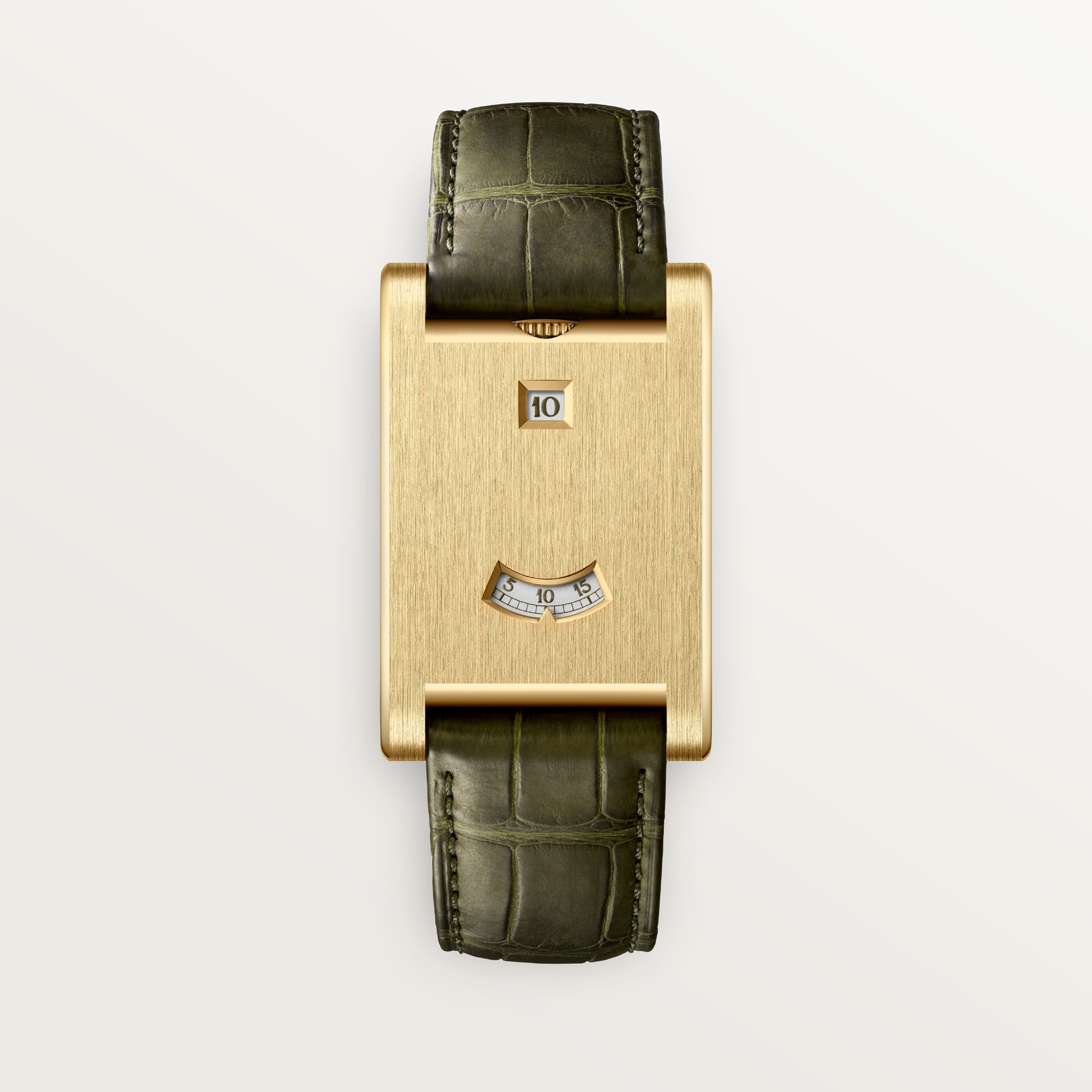 Cartier Privé Tank à Guichets (Yellow Gold) Ref. WGTA0234, gold dial, gold-yellow case