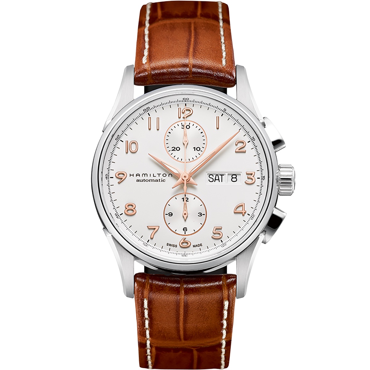 Hamilton Jazzmaster Maestro Auto Ref. H32576515, silver dial, steel case