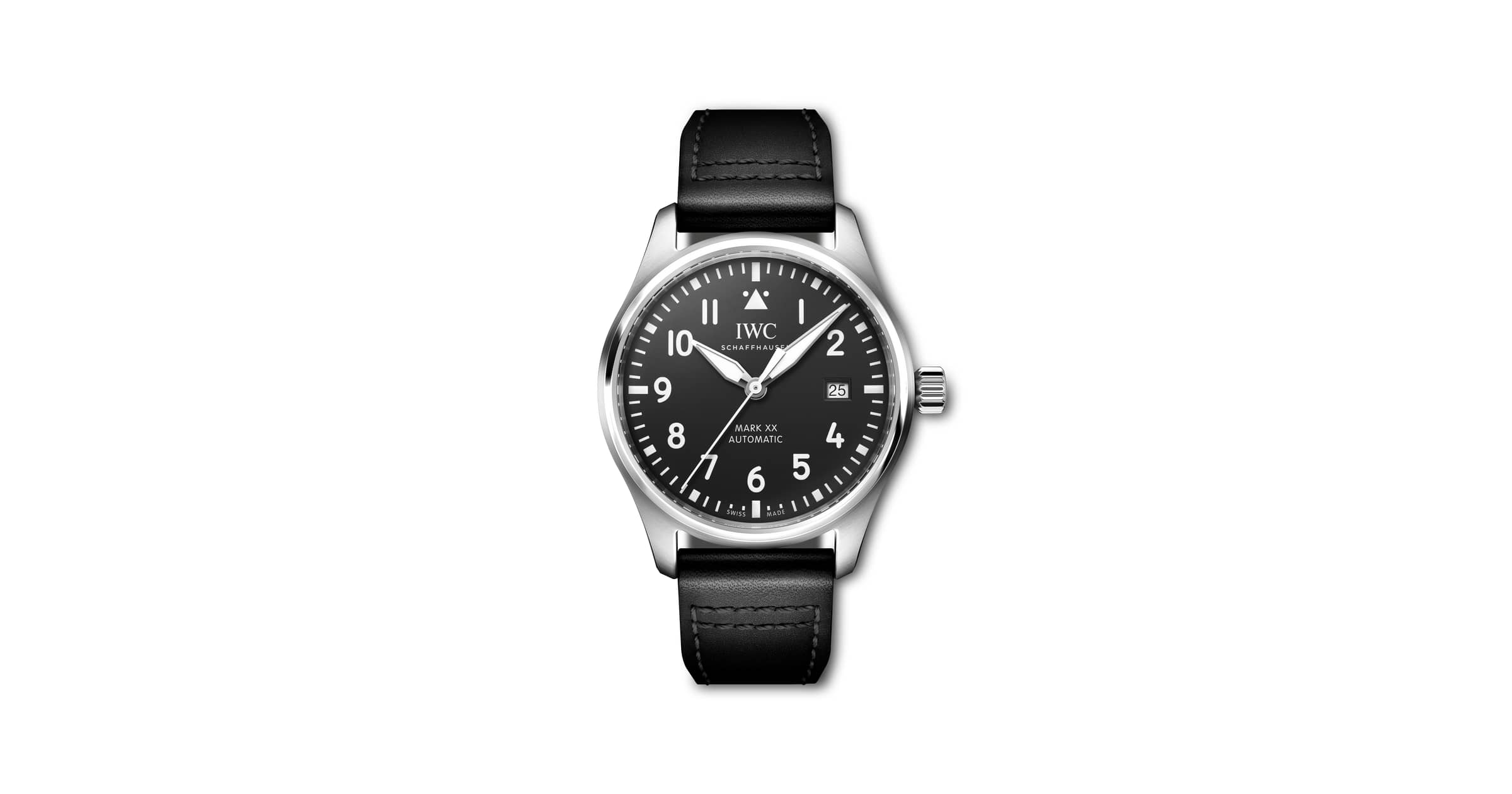 IWC Pilot's Watch Mark XX Ref. IW328201, black dial, steel case