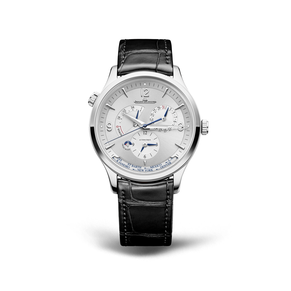 Jaeger-LeCoultre Master Control Geographic, Ref. Q4128421, silver dial, steel case