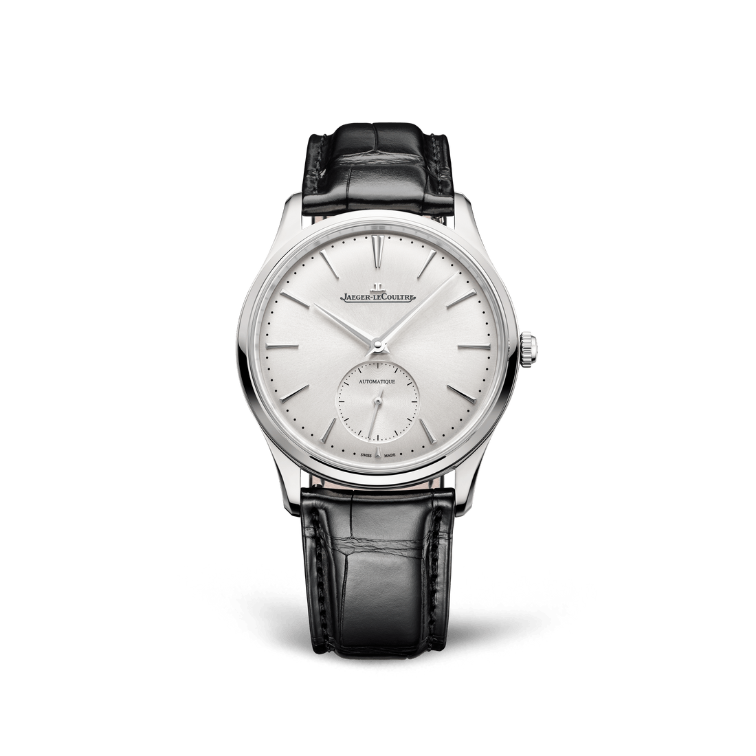 Jaeger-LeCoultre Master Ultra Thin 38 Ref. Q1218420, silver dial, gold-rose case