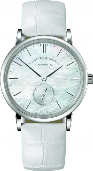 A. Lange & Söhne Saxonia 35mm, Ref. 219.026, silver dial, gold-white case