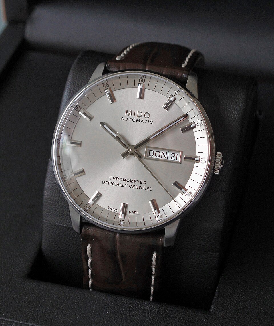 Mido Baroncelli Heritage Ref. M027.426.16.018.00, silver dial, steel case