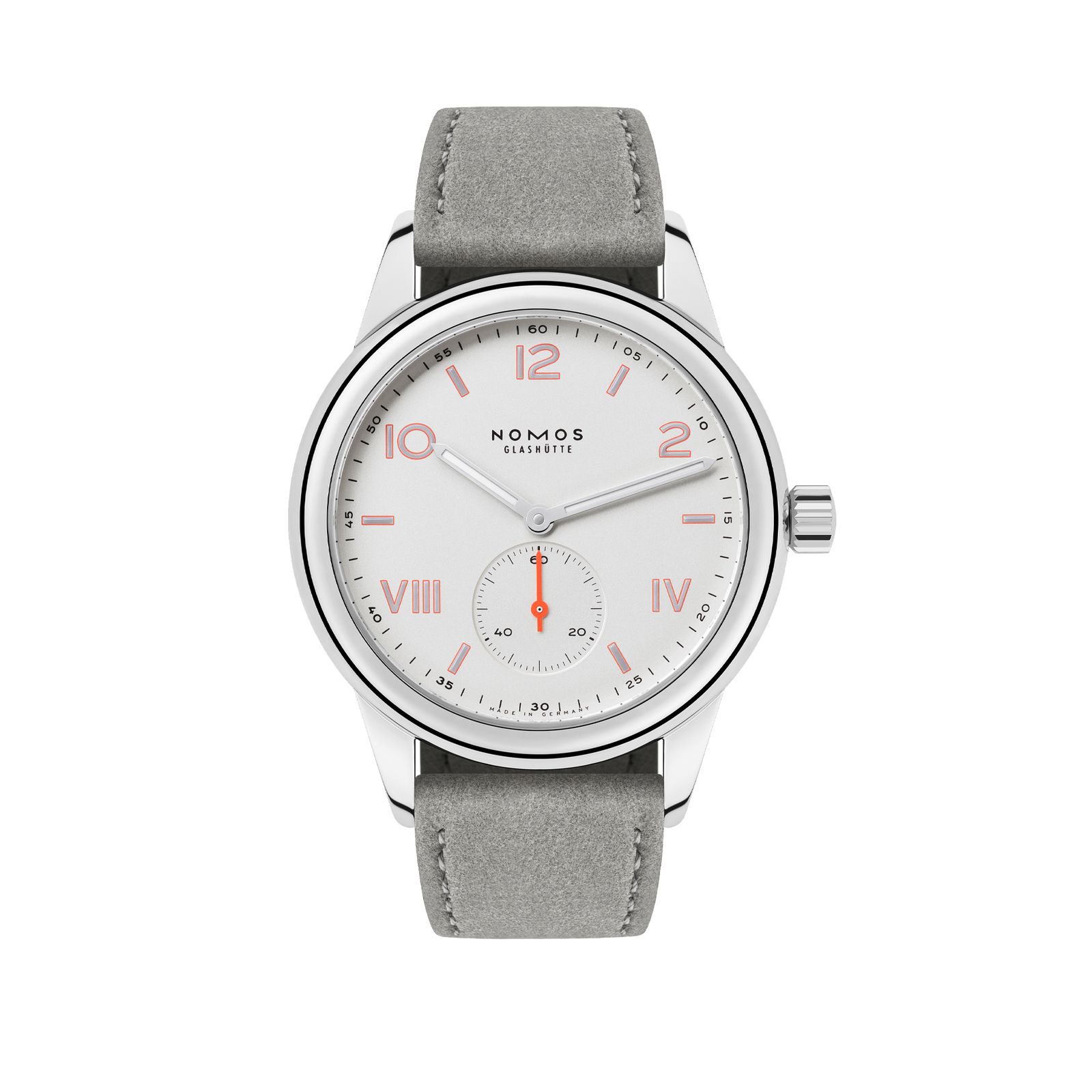 Nomos Glashütte Club Campus 36 Ref. 709, white dial, steel case