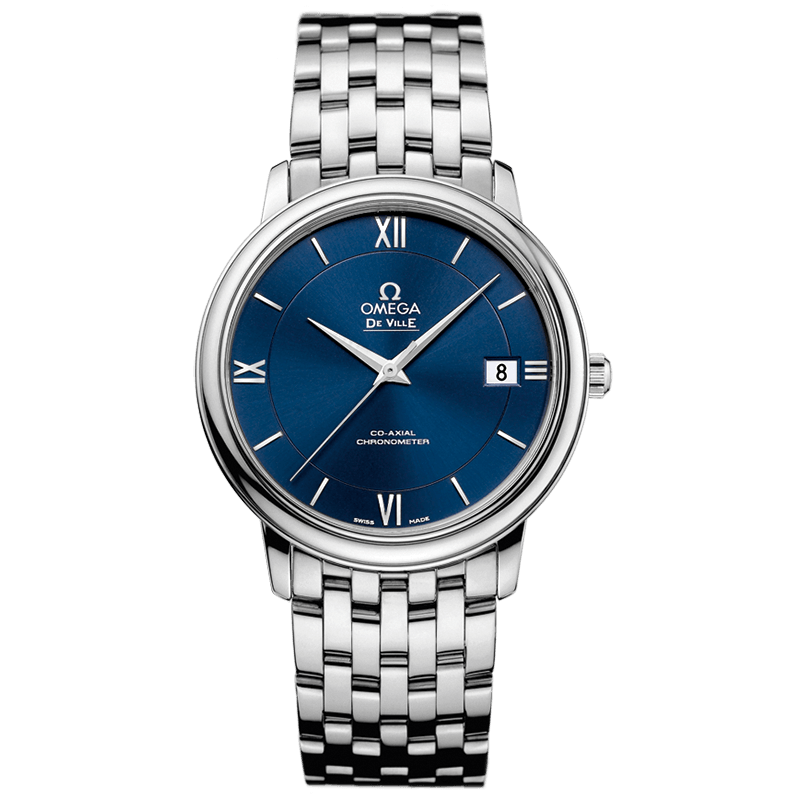 Omega De Ville Prestige 36.8mm Ref. 424.10.37.20.03.001, blue dial, steel case