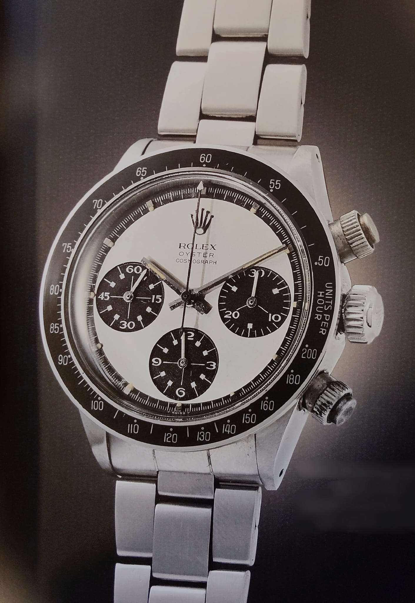 Rolex Cosmograph Daytona (manual-wind, pre-Zenith), Ref. 6263, black dial, steel case