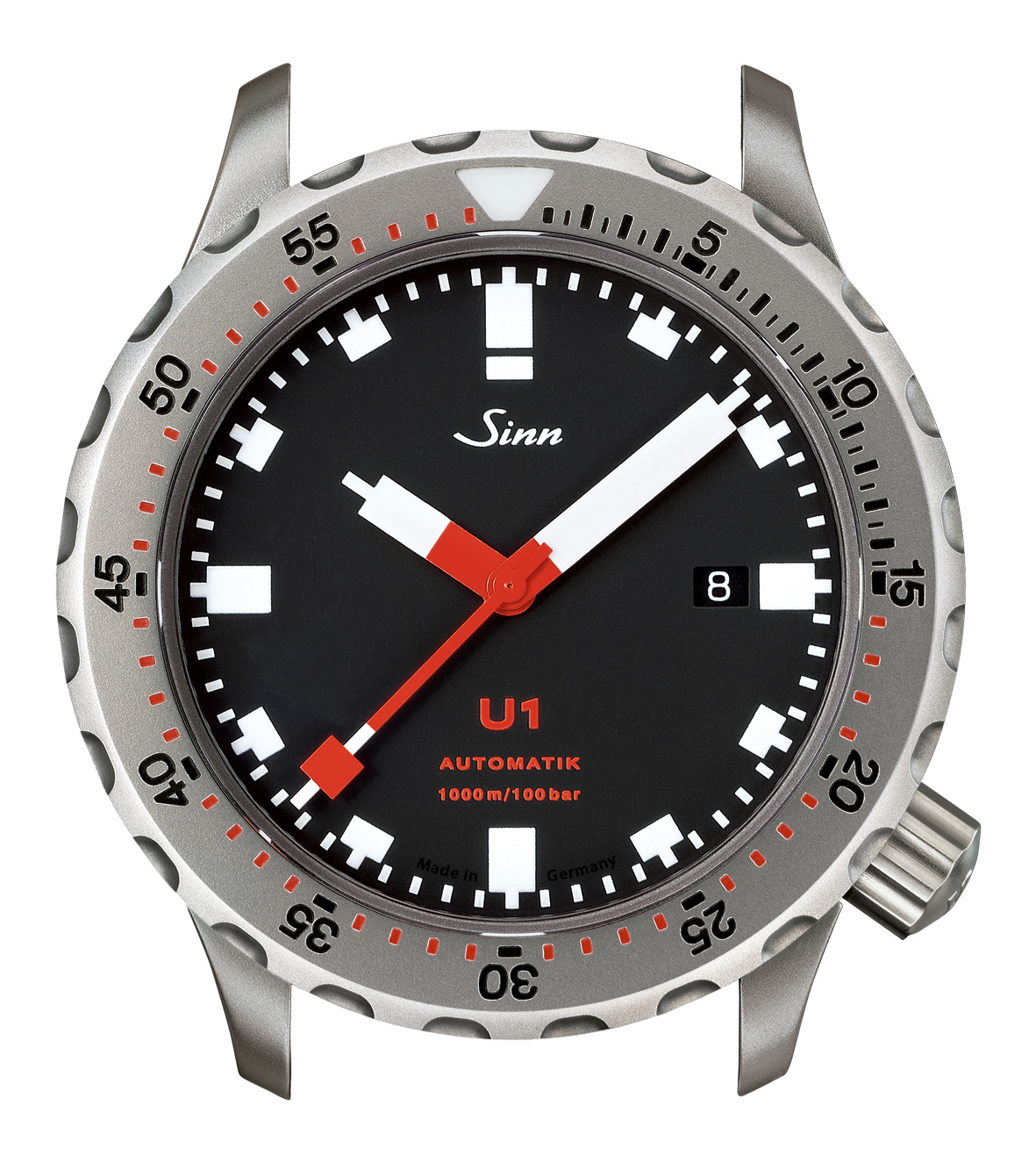 Sinn U1 Ref. 1010.010, black dial, steel case