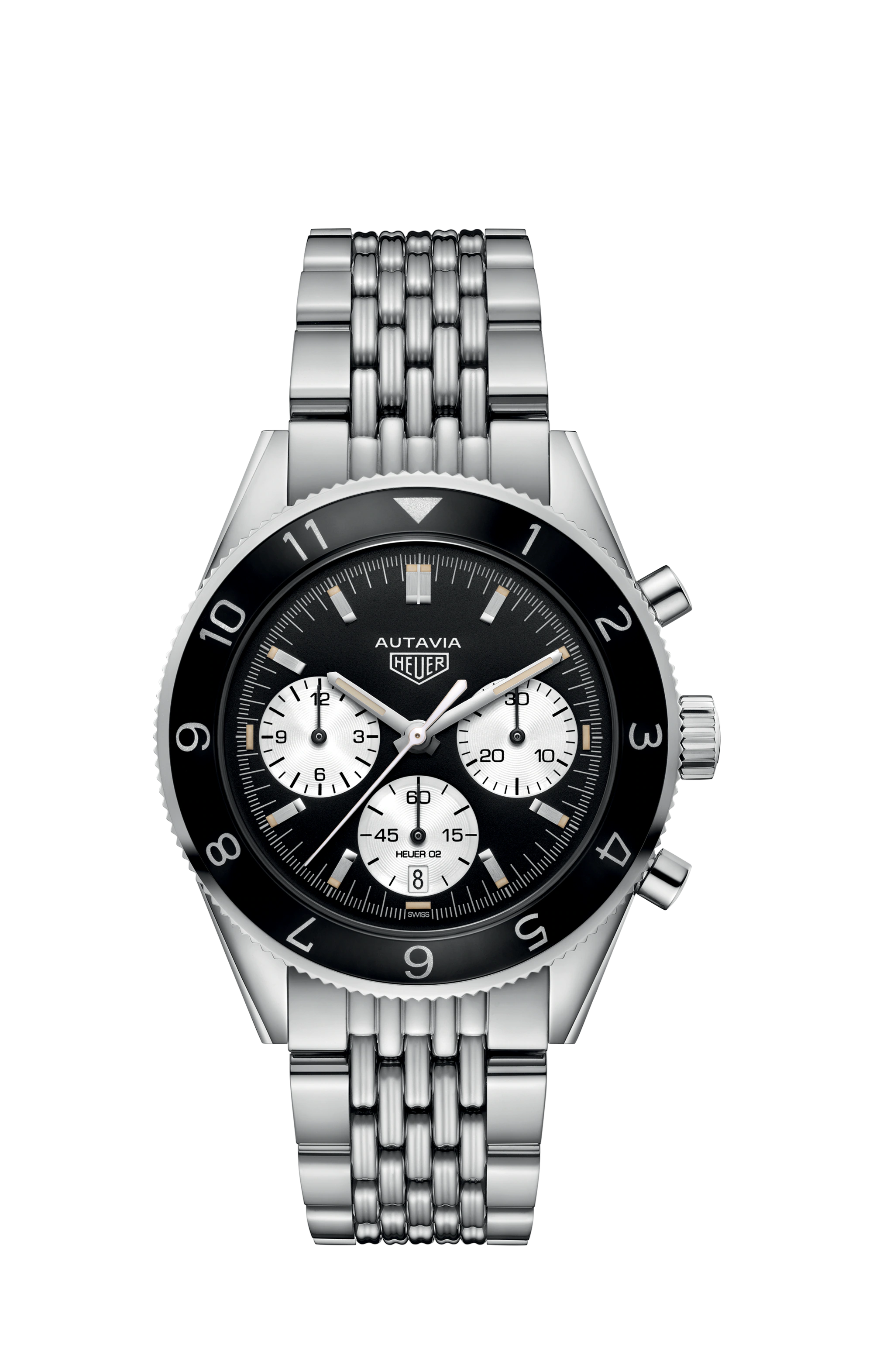 TAG Heuer Autavia Chronograph Ref. CBE2110.BA0687, black dial, steel case