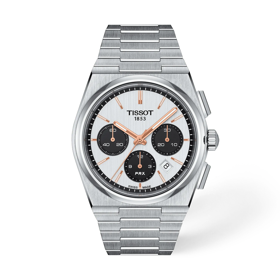 Tissot PRX Automatic Chronograph, Ref. T137.427.11.011.00, blue dial, steel case
